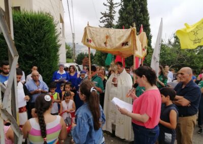 تطواف بعيد القربان الأقدس في رعيّة كفرمسحون